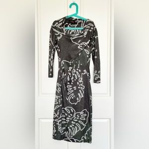 Vivienne Westwood asymmetric Anglomania midi dress. Size XS